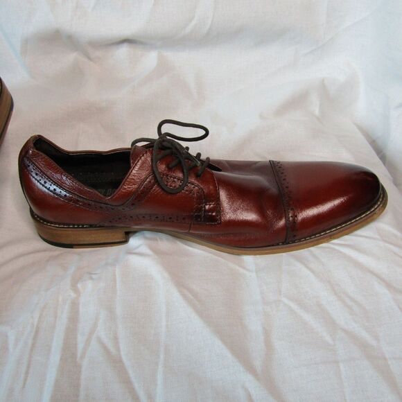 Stacy Adams Dickinson Leather Cap Toe Oxfords Mens US 10 - Picture 6 of 10
